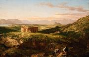 Thomas Cole The Temple of Segesta with the Artist Sketching (mk13) china oil painting reproduction